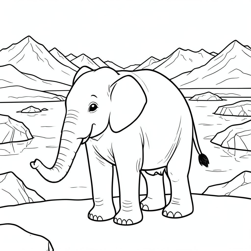 solo, một con voi, một đầu, hai mắt, hai tai lớn, một thân cây, bốn chân, một đuôi, bàn chân trên mặt đất vững chắc, tỷ lệ tự nhiên, quy mô thích hợp trong môi trường, đúng về mặt giải phẫu, voi, Sông băng, đầm phá, tảng băng trôi, nước, điềm tĩnh, thanh thản, rộng lớn, rộng lớn, phong cảnh, núi, trang màu, nghệ thuật đường, nền trắng, solo, chủ đề đơn, đúng về mặt giải phẫu, giải phẫu hoàn hảo