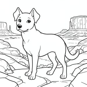 solo, chủ đề đơn, một đầu, hai mắt, hai tai, bốn chân, một đuôi, tỷ lệ tự nhiên, quy mô thích hợp trong môi trường, đúng giải phẫu,, Mesa, buttes, mặt phẳng, sa mạc, rộng lớn, mở rộng, rộng, mở, đá, đá sa thạch, trang màu, nghệ thuật đường, nền trắng, solo, chủ đề đơn, đúng về mặt giải phẫu, giải phẫu hoàn hảo