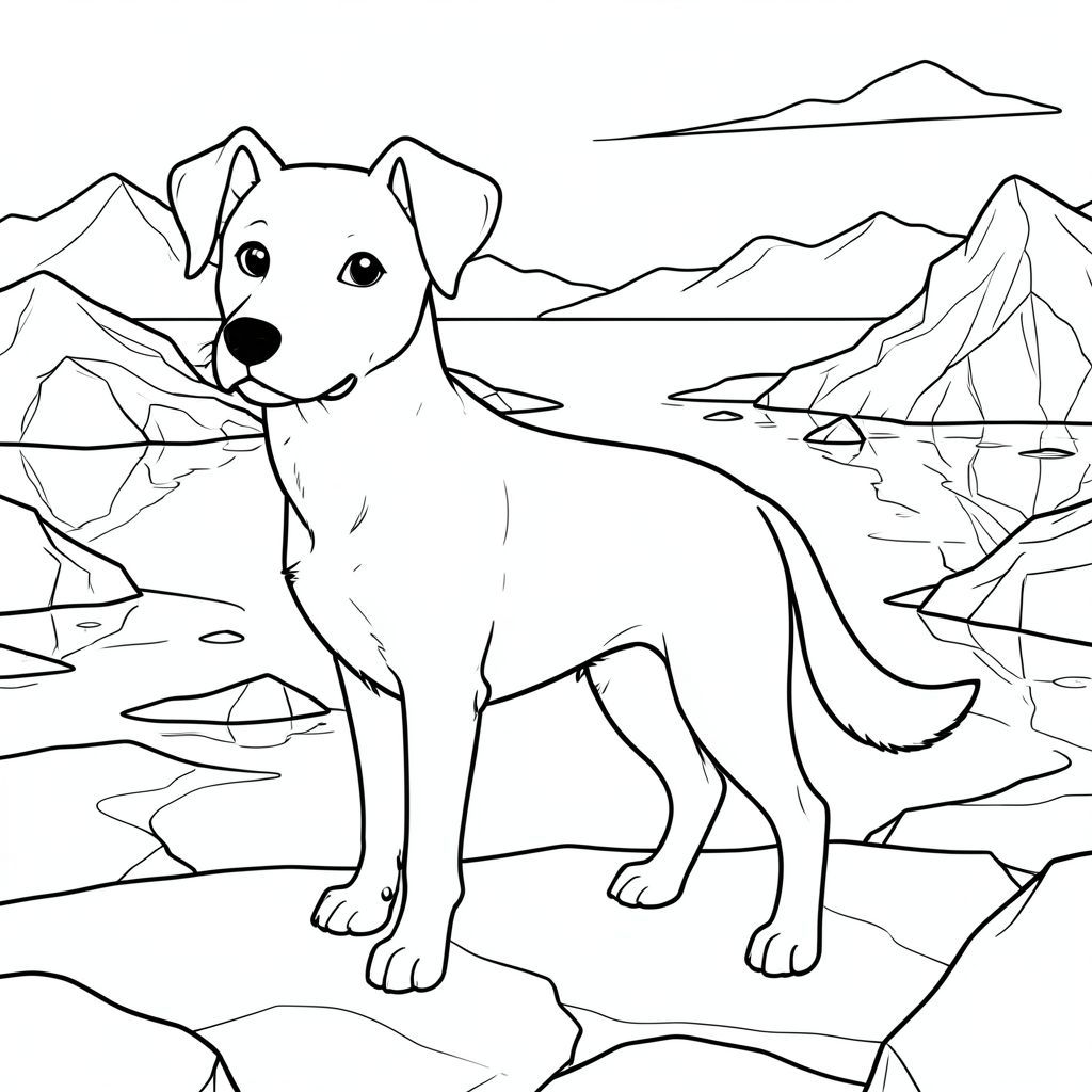 solo, chủ đề đơn, một đầu, hai mắt, hai tai, bốn chân, một đuôi, tỷ lệ tự nhiên, quy mô thích hợp trong môi trường, đúng giải phẫu,, Sông băng, đầm phá, tảng băng trôi, nước, điềm tĩnh, thanh thản, rộng lớn, mở rộng, băng giá, phản chiếu, trang màu, nghệ thuật đường nét, nền trắng, solo, chủ đề đơn, chính xác về mặt giải phẫu, giải phẫu hoàn hảo