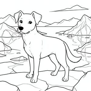 solo, chủ đề đơn, một đầu, hai mắt, hai tai, bốn chân, một đuôi, tỷ lệ tự nhiên, quy mô thích hợp trong môi trường, đúng giải phẫu,, Sông băng, đầm phá, tảng băng trôi, nước, điềm tĩnh, thanh thản, rộng lớn, mở rộng, băng giá, phản chiếu, trang màu, nghệ thuật đường nét, nền trắng, solo, chủ đề đơn, chính xác về mặt giải phẫu, giải phẫu hoàn hảo