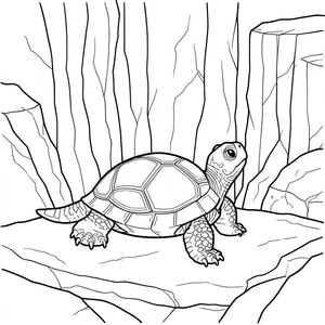 solo, rùa đơn, một đầu, hai mắt, bốn chân, một vỏ, một đuôi, chân trên nền vững chắc, tỷ lệ tự nhiên, quy mô thích hợp trong môi trường, đúng giải phẫu, rùa, mặt vách đá, đá lộ ra, đá phong hóa, vỏ nhiều lớp, hóa thạch cổ đại, đá, đường thẳng đứng, bề mặt nhẵn, sự hình thành địa chất, chế độ xem mở rộng, trang màu, nghệ thuật đường, nền trắng, solo, chủ đề đơn, đúng giải phẫu, giải phẫu hoàn hảo