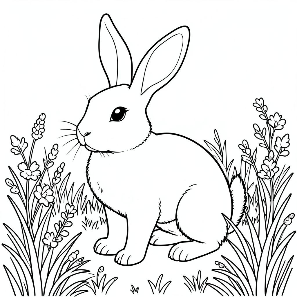 solo, chủ đề đơn, một đầu, hai mắt, hai tai, bốn chân, một đuôi, tỷ lệ tự nhiên, quy mô thích hợp trong môi trường, đúng giải phẫu, thỏ, Đồng cỏ băng giá, mùa thu, bình minh, sương, cỏ, lưỡi dao, chi tiết, thực tế, Môi trường, phong cảnh, trang tô màu, nghệ thuật đường nét, nền trắng, solo, chủ đề đơn, đúng giải phẫu, giải phẫu hoàn hảo