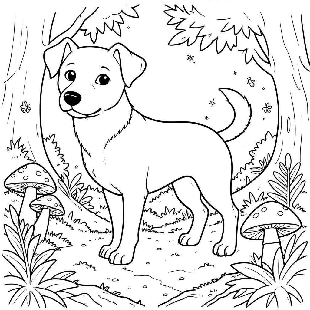 solo, chủ đề đơn, một đầu, hai mắt, hai tai, bốn chân, một đuôi, tỷ lệ tự nhiên, quy mô thích hợp trong môi trường, đúng giải phẫu,, Rừng chạng vạng, trảng, nấm, nhẫn, Đom đóm, mềm, lốm đốm, tán lá, Rêu, Rễ, Trang màu, nghệ thuật đường, nền trắng, Solo, chủ đề đơn, chính xác về mặt giải phẫu, giải phẫu hoàn hảo