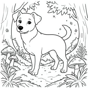 solo, chủ đề đơn, một đầu, hai mắt, hai tai, bốn chân, một đuôi, tỷ lệ tự nhiên, quy mô thích hợp trong môi trường, đúng giải phẫu,, Rừng chạng vạng, trảng, nấm, nhẫn, Đom đóm, mềm, lốm đốm, tán lá, Rêu, Rễ, Trang màu, nghệ thuật đường, nền trắng, Solo, chủ đề đơn, chính xác về mặt giải phẫu, giải phẫu hoàn hảo