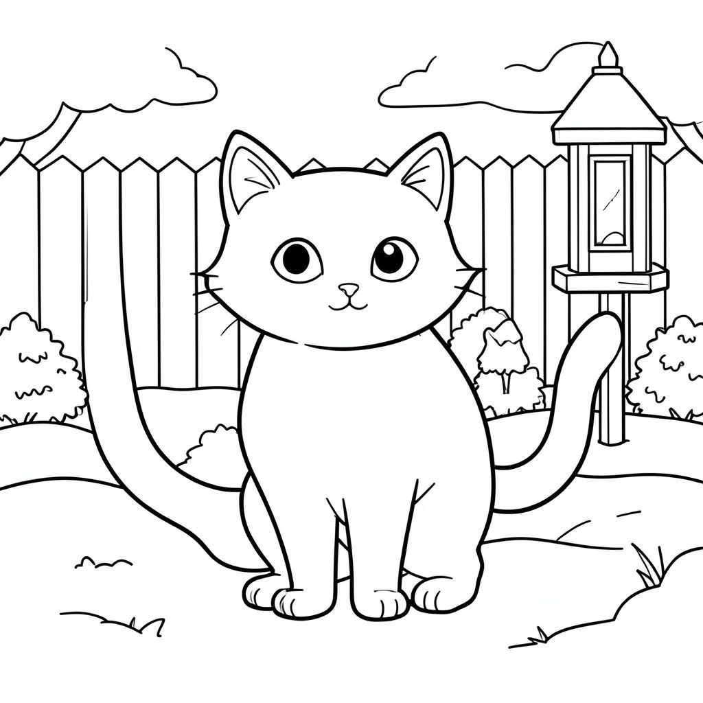 solo, chủ đề đơn, một đầu, hai mắt, hai tai, bốn chân, một đuôi, tỷ lệ tự nhiên, quy mô thích hợp trong môi trường, đúng giải phẫu, con mèo, tuyết, mùa đông, sân sau, máng ăn chim, đơn giản, dọn dẹp, lý lịch, phong cảnh, một mắt, nhỏ, tô màu, nghệ thuật đường, nền trắng, solo, chủ đề đơn, đúng về mặt giải phẫu, giải phẫu hoàn hảo