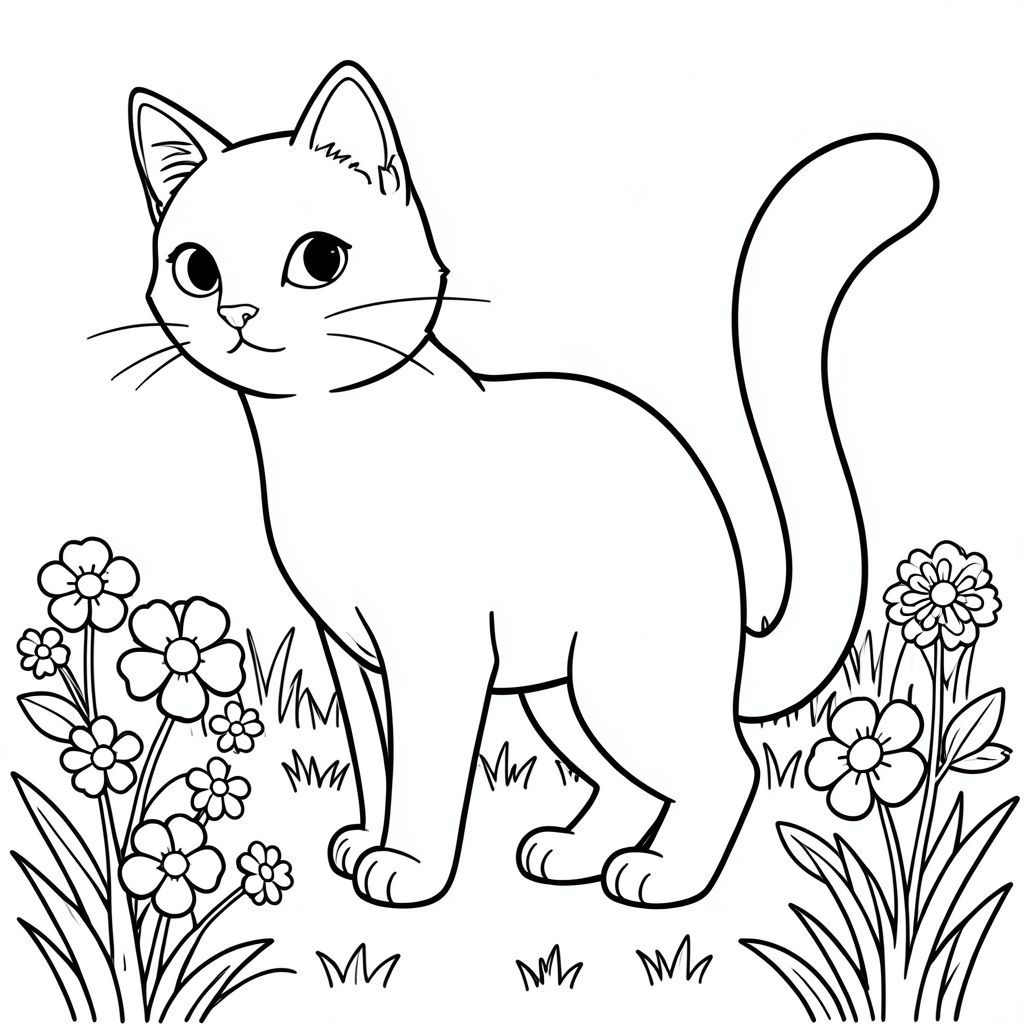 solo, chủ đề đơn, một đầu, hai mắt, hai tai, bốn chân, một đuôi, tỷ lệ tự nhiên, quy mô thích hợp trong môi trường, đúng giải phẫu, con mèo, Cỏ ba lá, hoa, trắng, ánh nắng mặt trời, cánh đồng, cỏ, đơn giản, sạch sẽ, lý lịch, vườn, trang màu, nghệ thuật đường, nền trắng, solo, chủ đề đơn, đúng về mặt giải phẫu, giải phẫu hoàn hảo