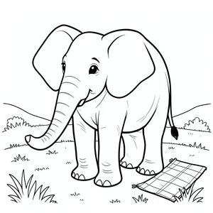 solo, một con voi, một đầu, hai mắt, hai tai lớn, một thân cây, bốn chân, một đuôi, bàn chân trên mặt đất vững chắc, tỷ lệ tự nhiên, quy mô thích hợp trong môi trường, đúng về mặt giải phẫu, voi, Dọn dẹp nắng, cỏ, chăn dã ngoại, nền đơn giản, dọn dẹp, màu nước rửa, nhỏ, thuần khiết, sách truyện, tinh khiết, trang màu, nghệ thuật đường, nền trắng, solo, chủ đề đơn, đúng giải phẫu, giải phẫu hoàn hảo