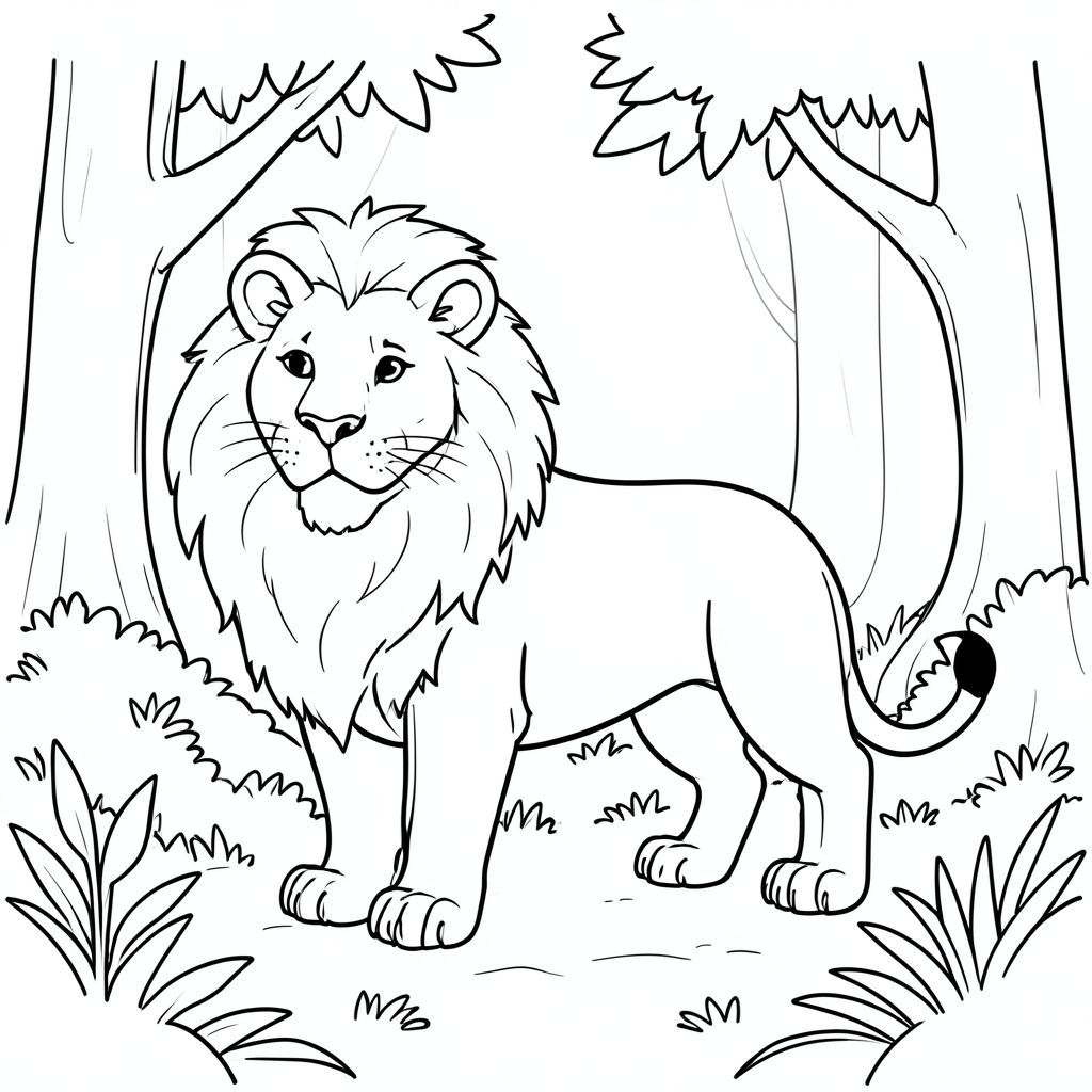 solo, chủ đề đơn, một đầu, hai mắt, hai tai, bốn chân, một đuôi, tỷ lệ tự nhiên, quy mô thích hợp trong môi trường, đúng giải phẫu, sư tử, ánh nắng, rừng, lốm đốm, khai mạc, đơn giản, dọn dẹp, lý lịch, tinh khiết, sách truyện, trang màu, nghệ thuật đường, nền trắng, solo, chủ đề đơn, đúng về mặt giải phẫu, giải phẫu hoàn hảo