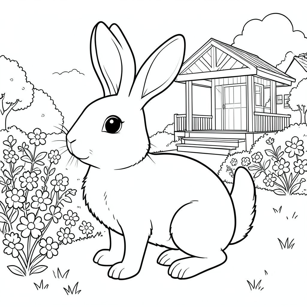 solo, chủ đề đơn, một đầu, hai mắt, hai tai, bốn chân, một đuôi, tỷ lệ tự nhiên, quy mô thích hợp trong môi trường, đúng giải phẫu, thỏ, công viên thị trấn, ban nhạc, bồn hoa, cỏ, nền đơn giản, dọn dẹp, sách truyện, tinh khiết, trắng, tô màu, nghệ thuật đường, nền trắng, solo, chủ đề đơn, đúng về mặt giải phẫu, giải phẫu hoàn hảo