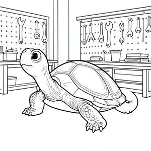 Độc lập, Rùa đơn, một đầu, Hai mắt, bốn chân, một vỏ, một đuôi, bàn chân trên mặt đất vững chắc, tỷ lệ tự nhiên, quy mô thích hợp trong môi trường, đúng giải phẫu, rùa, Nhà để xe, xưởng, công cụ, Bảng chốt, Tường, đơn giản, sạch sẽ, Môi trường, lý lịch, tinh khiết, trang tô màu, nghệ thuật đường, nền trắng, Solo, chủ đề đơn, Đúng về mặt giải phẫu, Giải phẫu hoàn hảo