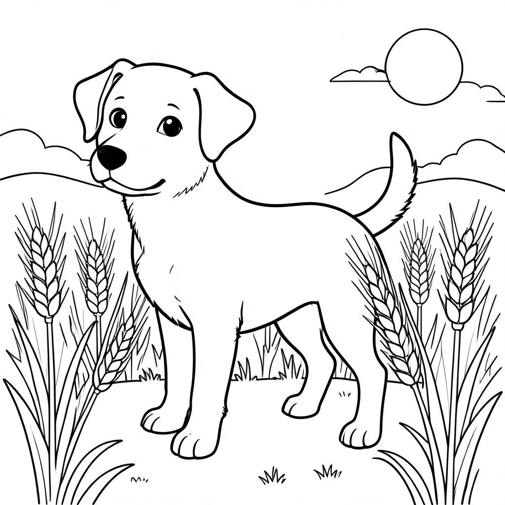 solo, chủ đề đơn, một đầu, hai mắt, hai tai, bốn chân, một đuôi, tỷ lệ tự nhiên, quy mô thích hợp trong môi trường, đúng giải phẫu,, cánh đồng lúa mì, nắng, đơn giản, lý lịch, sạch sẽ, sách truyện, tinh khiết, trang màu, nghệ thuật đường, nền trắng, solo, chủ đề đơn, đúng giải phẫu, giải phẫu hoàn hảo