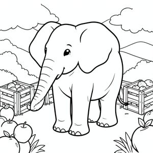 solo, một con voi, một đầu, hai mắt, hai tai lớn, một thân cây, bốn chân, một đuôi, bàn chân trên mặt đất vững chắc, tỷ lệ tự nhiên, quy mô thích hợp trong môi trường, đúng về mặt giải phẫu, voi, Táo, cam, thùng, ven đường, nền đơn giản, dọn dẹp, thuần khiết, sách truyện, đơn giản, lý lịch, trang màu, nghệ thuật đường, nền trắng, solo, chủ đề đơn, đúng về mặt giải phẫu, giải phẫu hoàn hảo