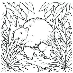 Pangolin hanging out in the jungle