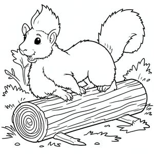 Gopher nhai khúc gỗ