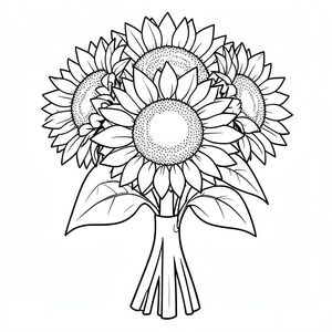 Một bó hoa hướng dương
