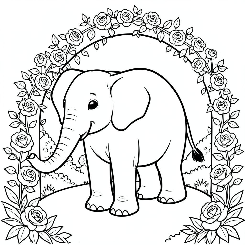 Độc lập, một con voi, một đầu, hai mắt, hai tai lớn, một thân cây, bốn chân, một đuôi, bàn chân trên nền đất vững chắc, tỷ lệ tự nhiên, quy mô thích hợp trong môi trường, đúng giải phẫu, voi, đường vườn, quanh co, cổng vòm, hoa hồng, leo núi, đơn giản, sạch sẽ, lý lịch, sách truyện, tinh khiết, trang màu, nghệ thuật đường, nền trắng, solo, chủ đề đơn, đúng giải phẫu, giải phẫu hoàn hảo