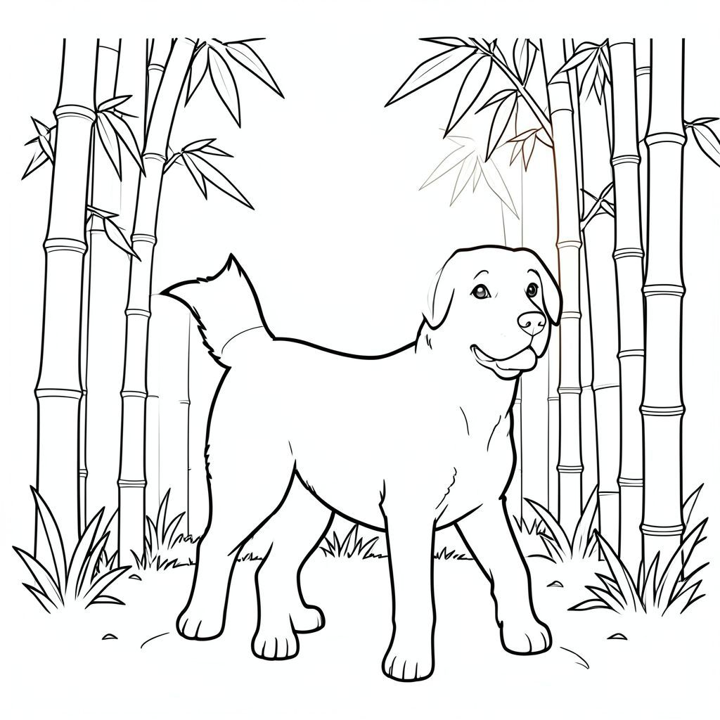 solo, chủ đề đơn, một đầu, hai mắt, hai tai, bốn chân, một đuôi, tỷ lệ tự nhiên, quy mô thích hợp trong môi trường, đúng giải phẫu,, Tre, cuống, cao, ánh sáng mặt trời, ấm áp, lọc, nhẹ nhàng, mềm mại, rõ ràng, đơn giản, trang màu, nghệ thuật đường, nền trắng, solo, chủ đề đơn, đúng về mặt giải phẫu, giải phẫu hoàn hảo