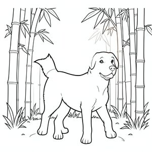 solo, chủ đề đơn, một đầu, hai mắt, hai tai, bốn chân, một đuôi, tỷ lệ tự nhiên, quy mô thích hợp trong môi trường, đúng giải phẫu,, Tre, cuống, cao, ánh sáng mặt trời, ấm áp, lọc, nhẹ nhàng, mềm mại, rõ ràng, đơn giản, trang màu, nghệ thuật đường, nền trắng, solo, chủ đề đơn, đúng về mặt giải phẫu, giải phẫu hoàn hảo