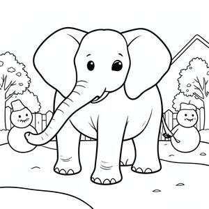 solo, một con voi, một đầu, hai mắt, hai tai lớn, một thân cây, bốn chân, một đuôi, bàn chân trên nền vững chắc, tỷ lệ tự nhiên, quy mô thích hợp trong môi trường, đúng về mặt giải phẫu, voi, Tuyết, mùa đông, sân trước, Người tuyết, tuyết, tươi, trắng, đơn giản, dọn dẹp, lý lịch, trang màu, nghệ thuật đường, nền trắng, solo, chủ đề đơn, đúng giải phẫu, giải phẫu hoàn hảo