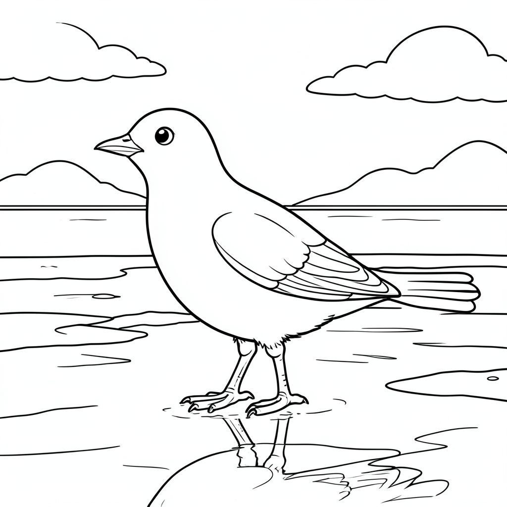 solo, một con chim, một đầu, hai mắt, một mỏ, hai cánh, hai chân, một đuôi, tỷ lệ tự nhiên, quy mô thích hợp trong môi trường, đúng giải phẫu, chim, Hoàng hôn, thủy triều phẳng, Nước nông, Sự phản chiếu, Bầu trời, đơn giản, dọn dẹp, lý lịch, phong cảnh, Đường chân trời, trang màu, nghệ thuật đường, nền trắng, Solo, chủ đề đơn, chính xác về mặt giải phẫu, giải phẫu hoàn hảo