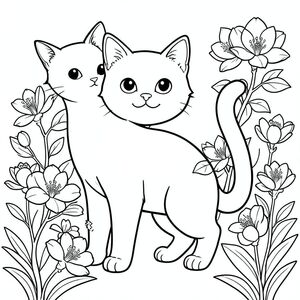 solo, chủ đề đơn, một đầu, hai mắt, hai tai, bốn chân, một đuôi, tỷ lệ tự nhiên, quy mô thích hợp trong môi trường, đúng giải phẫu, con mèo, Mộc lan, hoa, trắng, nở hoa, đầy đủ, đơn giản, dọn dẹp, vườn, lý lịch, nắng, trang màu, nghệ thuật đường, nền trắng, solo, chủ đề đơn, đúng về mặt giải phẫu, giải phẫu hoàn hảo