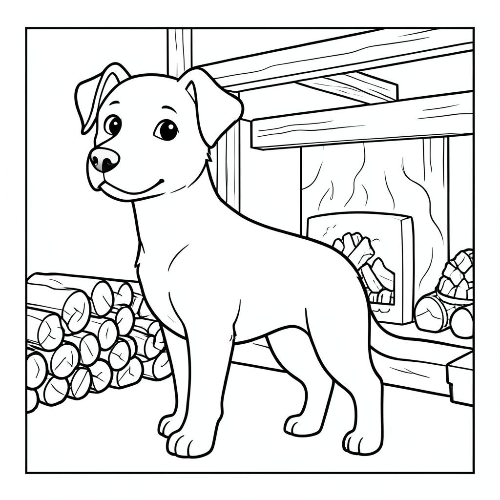 solo, chủ đề đơn, một đầu, hai mắt, hai tai, bốn chân, một đuôi, tỷ lệ tự nhiên, quy mô thích hợp trong môi trường, đúng giải phẫu,, Lò sưởi, lò sưởi, khúc gỗ, dầm gỗ, ấm áp, ấm cúng, đơn giản, dọn dẹp, lý lịch, họa tiết, tô màu, nghệ thuật đường, nền trắng, solo, chủ đề đơn, đúng giải phẫu, giải phẫu hoàn hảo