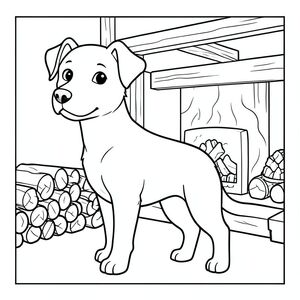 solo, chủ đề đơn, một đầu, hai mắt, hai tai, bốn chân, một đuôi, tỷ lệ tự nhiên, quy mô thích hợp trong môi trường, đúng giải phẫu,, Lò sưởi, lò sưởi, khúc gỗ, dầm gỗ, ấm áp, ấm cúng, đơn giản, dọn dẹp, lý lịch, họa tiết, tô màu, nghệ thuật đường, nền trắng, solo, chủ đề đơn, đúng giải phẫu, giải phẫu hoàn hảo