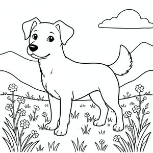 solo, chủ đề đơn, một đầu, hai mắt, hai tai, bốn chân, một đuôi, tỷ lệ tự nhiên, quy mô thích hợp trong môi trường, đúng giải phẫu,, Đồng cỏ núi cao, hoa nhỏ, cỏ, ánh sáng mặt trời, bầu trời quang đãng, nền đơn giản, đường sạch, thuần khiết, sách truyện, đơn giản, tô màu, nghệ thuật đường, nền trắng, solo, chủ đề đơn, đúng về mặt giải phẫu, giải phẫu hoàn hảo