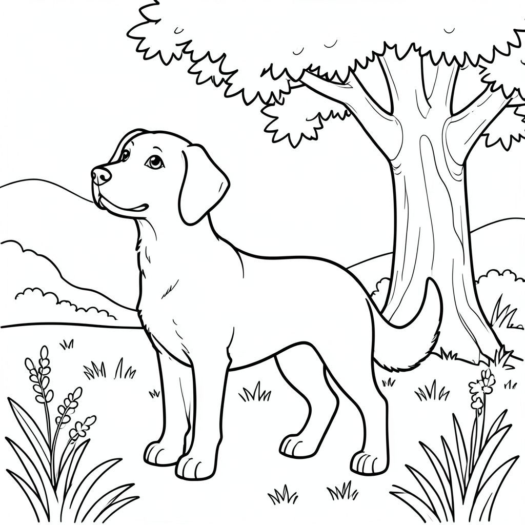 solo, chủ đề đơn, một đầu, hai mắt, hai tai, bốn chân, một đuôi, tỷ lệ tự nhiên, quy mô thích hợp trong môi trường, đúng giải phẫu,, đồng cỏ, cây sồi, bóng râm, ánh sáng mặt trời, nền đơn giản, dọn dẹp, thuần khiết, sách truyện, đơn giản, lý lịch, tô màu, nghệ thuật đường, nền trắng, solo, chủ đề đơn, đúng giải phẫu, giải phẫu hoàn hảo