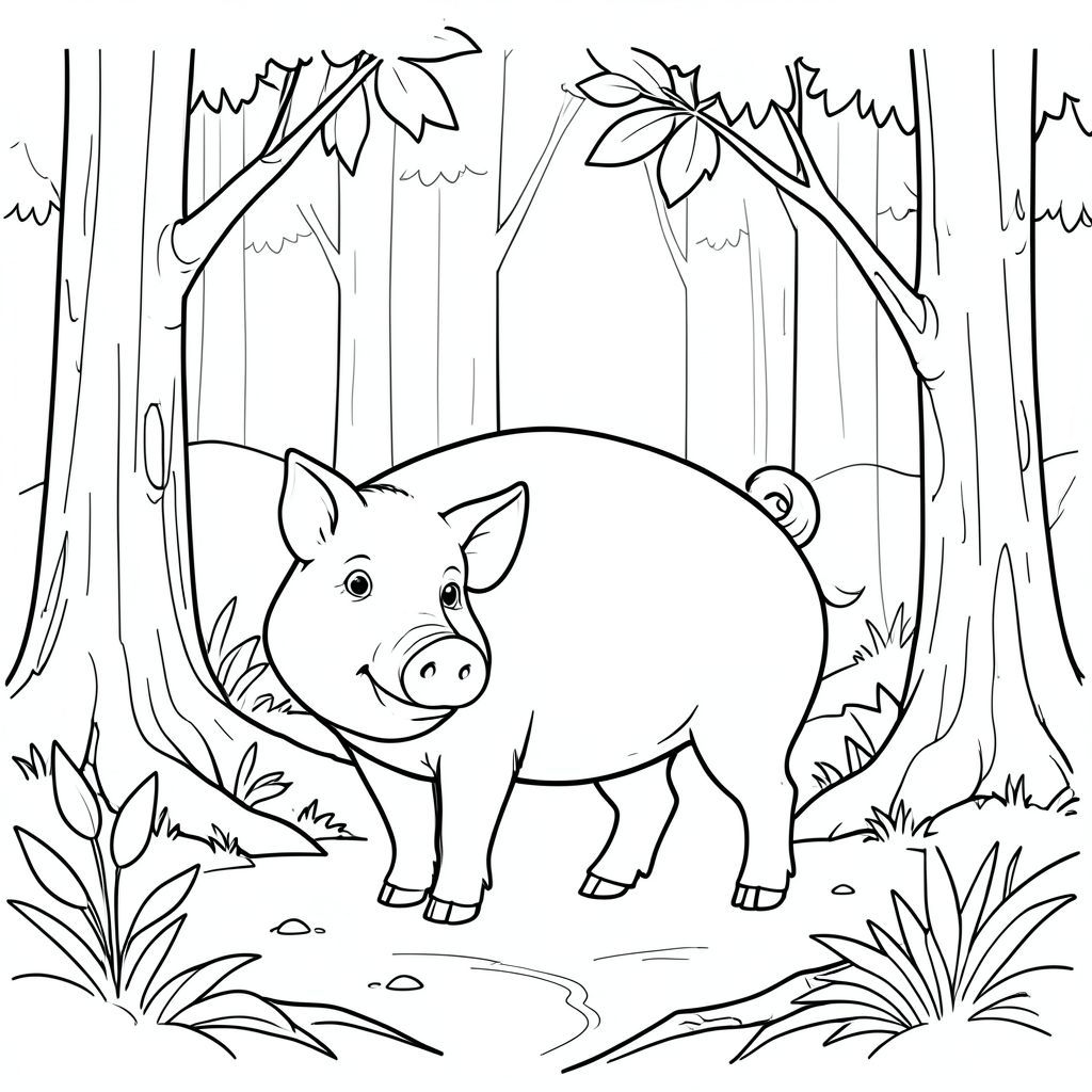 solo, chủ đề đơn, một đầu, hai mắt, hai tai, bốn chân, một đuôi, tỷ lệ tự nhiên, quy mô thích hợp trong môi trường, đúng giải phẫu, Con lợn, Bạch đàn, rừng, dọn dẹp, Vỏ cây, Bóc vỏ, dải, Ánh sáng mặt trời, đơn giản, làm sạch, lý lịch, trang tô màu, nghệ thuật đường, nền trắng, solo, chủ đề đơn, đúng giải phẫu, giải phẫu hoàn hảo