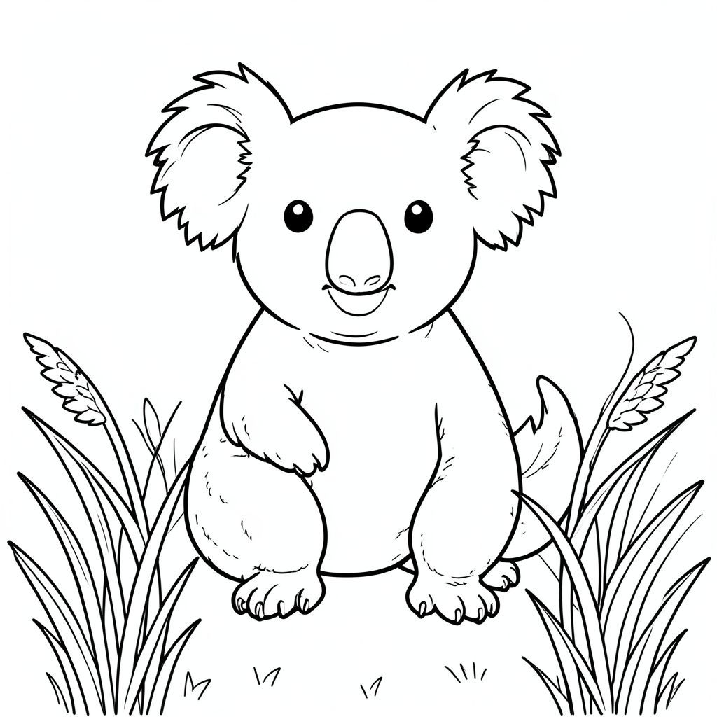 solo, chủ đề đơn, một đầu, hai mắt, hai tai, bốn chân, một đuôi, tỷ lệ tự nhiên, quy mô thích hợp trong môi trường, đúng giải phẫu, Koala, Cỏ cao, lắc lư, Gió nhẹ, cánh đồng đơn giản, môi trường sạch sẽ, lý lịch, màu nước rửa, nhỏ, đơn giản, thuần khiết, trang màu, nghệ thuật đường, nền trắng, solo, chủ đề đơn, đúng giải phẫu, giải phẫu hoàn hảo