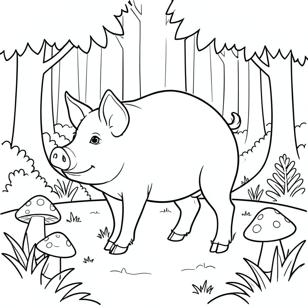 solo, chủ đề đơn, một đầu, hai mắt, hai tai, bốn chân, một đuôi, tỷ lệ tự nhiên, quy mô thích hợp trong môi trường, đúng giải phẫu, con lợn, rừng, dọn dẹp, nhỏ, cỏ, cóc, nhẫn, đơn giản, sạch sẽ, lý lịch, tán lá, trang màu, nghệ thuật đường, nền trắng, solo, chủ đề đơn, đúng về mặt giải phẫu, giải phẫu hoàn hảo