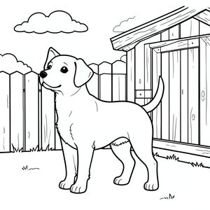 solo, chủ đề đơn, một đầu, hai mắt, hai tai, bốn chân, một đuôi, tỷ lệ tự nhiên, quy mô thích hợp trong môi trường, đúng giải phẫu,, Tường chuồng, cấu trúc bằng gỗ, nền đơn giản, sạch sẽ, nhỏ, mộc mạc, bên ngoài, u ám, bầu trời, đám mây, trang màu, nghệ thuật đường, nền trắng, solo, chủ đề đơn, đúng về mặt giải phẫu, giải phẫu hoàn hảo