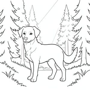 solo, chủ đề đơn, một đầu, hai mắt, hai tai, bốn chân, một đuôi, tỷ lệ tự nhiên, quy mô thích hợp trong môi trường, đúng giải phẫu,, sương mù, rừng thông, dày đặc, ánh sáng mặt trời, chùm tia, im lặng, cây cối, dọn dẹp, đơn giản, lý lịch, trang màu, nghệ thuật đường, nền trắng, solo, chủ đề đơn, đúng về mặt giải phẫu, giải phẫu hoàn hảo