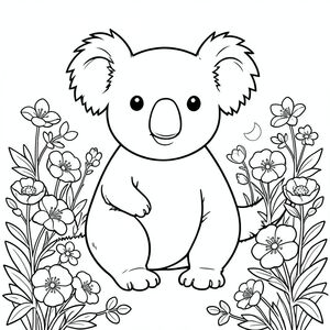 solo, chủ đề đơn, một đầu, hai mắt, hai tai, bốn chân, một đuôi, tỷ lệ tự nhiên, quy mô thích hợp trong môi trường, đúng giải phẫu, Koala, Hoa mặt trăng, hoàng hôn, trắng, nở hoa, vườn, hoa, mềm, lý lịch, đơn giản, sạch sẽ, tô màu, nghệ thuật đường, nền trắng, solo, chủ đề đơn, đúng giải phẫu, giải phẫu hoàn hảo