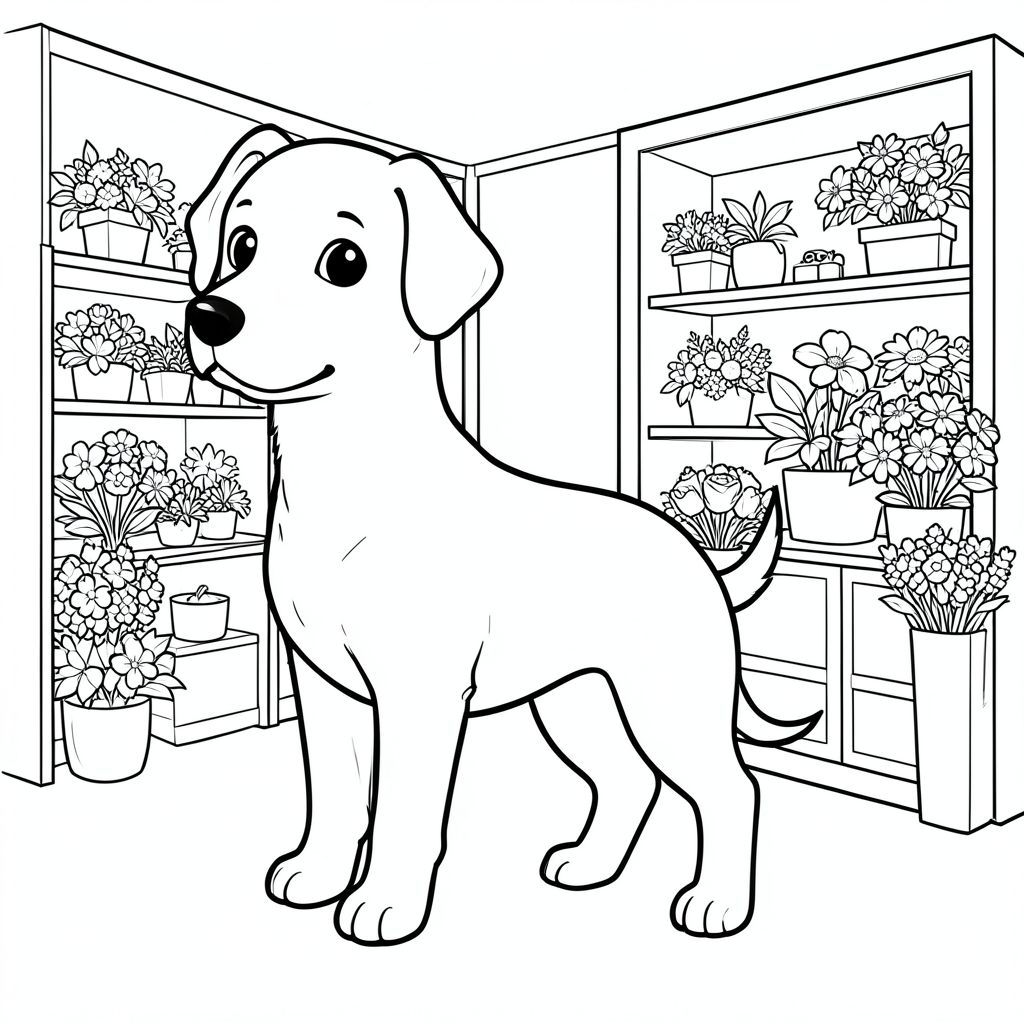 solo, chủ đề đơn, một đầu, hai mắt, hai tai, bốn chân, một đuôi, tỷ lệ tự nhiên, quy mô thích hợp trong môi trường, đúng giải phẫu,, hoa, bó hoa, cửa tiệm, nội địa, kệ, trưng bày, dọn dẹp, đơn giản, lý lịch, manga, trang màu, nghệ thuật đường, nền trắng, solo, chủ đề đơn, đúng về mặt giải phẫu, giải phẫu hoàn hảo