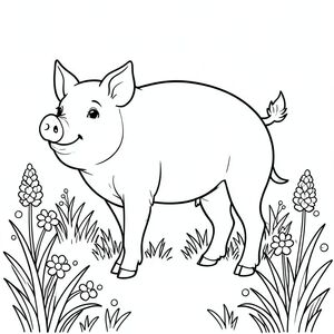 solo, chủ đề đơn, một đầu, hai mắt, hai tai, bốn chân, một đuôi, tỷ lệ tự nhiên, quy mô thích hợp trong môi trường, đúng giải phẫu, Con lợn, Đồng cỏ băng giá, giọt sương, cỏ, ánh sáng mặt trời, rõ ràng, đơn giản, dọn dẹp, lý lịch, màu nước, rửa, tô màu, nghệ thuật đường, nền trắng, solo, chủ đề đơn, đúng về mặt giải phẫu, giải phẫu hoàn hảo