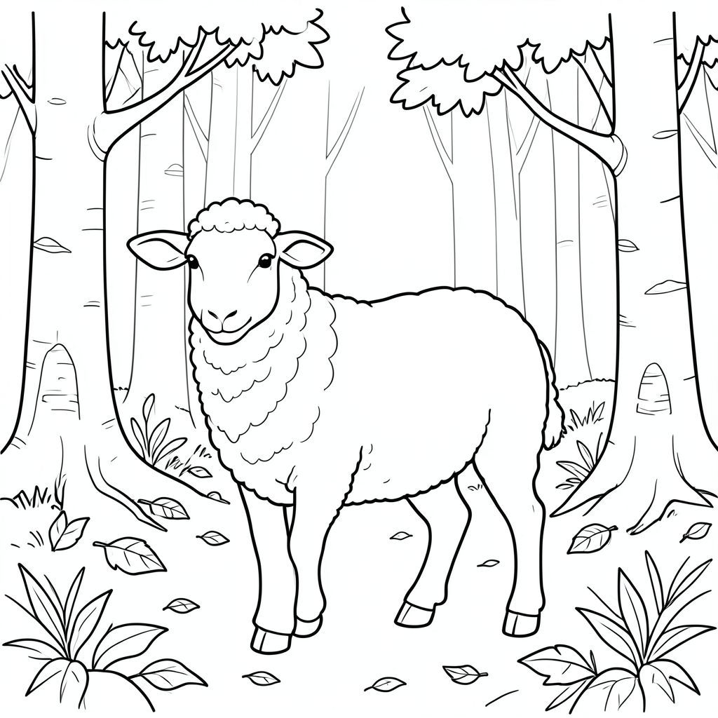 solo, chủ đề đơn, một đầu, hai mắt, hai tai, bốn chân, một đuôi, tỷ lệ tự nhiên, quy mô thích hợp trong môi trường, đúng giải phẫu, Cừu, Rừng bạch dương, cây trắng, lá rụng, ánh sáng mặt trời, nền đơn giản, dọn dẹp, nghệ thuật tuyến tính, sách truyện, thuần khiết, rừng, trang màu, nghệ thuật đường, nền trắng, solo, chủ đề đơn, đúng giải phẫu, giải phẫu hoàn hảo