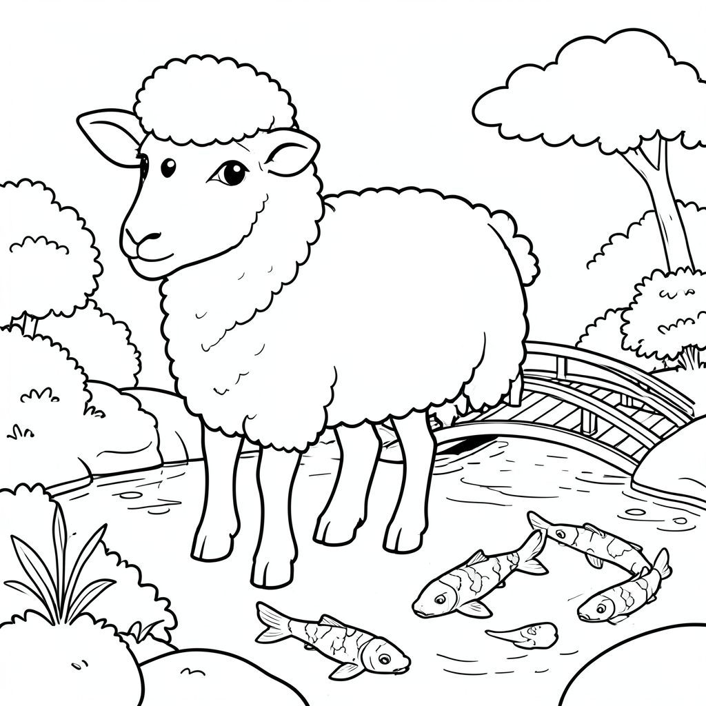 solo, chủ đề đơn, một đầu, hai mắt, hai tai, bốn chân, một đuôi, tỷ lệ tự nhiên, quy mô thích hợp trong môi trường, đúng giải phẫu, Cừu, vườn Nhật Bản, cầu nhỏ, Ao cá koi, Thanh thản, Nước trong, nền đơn giản, dọn dẹp, tinh khiết, đơn giản, yên bình, trang màu, nghệ thuật đường, nền trắng, solo, chủ đề đơn, đúng giải phẫu, giải phẫu hoàn hảo