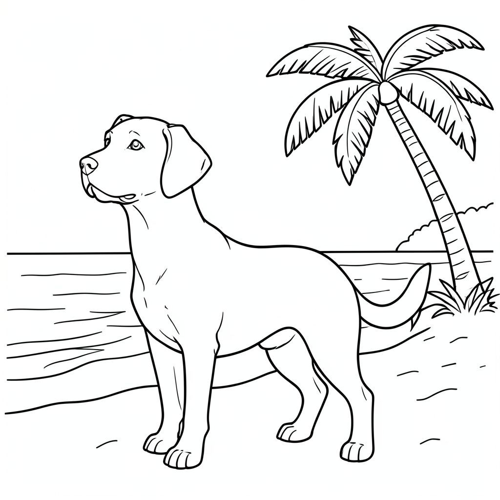 solo, chủ đề đơn, một đầu, hai mắt, hai tai, bốn chân, một đuôi, tỷ lệ tự nhiên, quy mô thích hợp trong môi trường, đúng giải phẫu,, Bãi biển nhiệt đới, cây cọ, nước trong, cát, bờ biển, ánh sáng mặt trời, điềm tĩnh, yên bình, đơn giản, dọn dẹp, trang màu, nghệ thuật đường, nền trắng, solo, chủ đề đơn, đúng giải phẫu, giải phẫu hoàn hảo