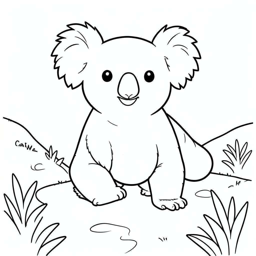 solo, chủ đề đơn, một đầu, hai mắt, hai tai, bốn chân, một đuôi, tỷ lệ tự nhiên, quy mô thích hợp trong môi trường, đúng giải phẫu, Koala, kênh, đường đi, đi bộ, đường mòn, yên tĩnh, thanh thản, điềm tĩnh, yên bình, nhỏ, đơn giản, trang màu, nghệ thuật đường, nền trắng, solo, chủ đề đơn, đúng giải phẫu, giải phẫu hoàn hảo