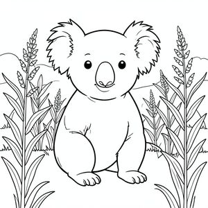 solo, chủ đề đơn, một đầu, hai mắt, hai tai, bốn chân, một đuôi, tỷ lệ tự nhiên, quy mô thích hợp trong môi trường, đúng giải phẫu, Koala, Cánh đồng ngô, thân cây cao, mùa hè, đơn giản, dọn dẹp, lý lịch, phong cảnh, cánh đồng, không gian mở, ánh sáng mặt trời, trang màu, nghệ thuật đường, nền trắng, solo, chủ đề đơn, đúng giải phẫu, giải phẫu hoàn hảo