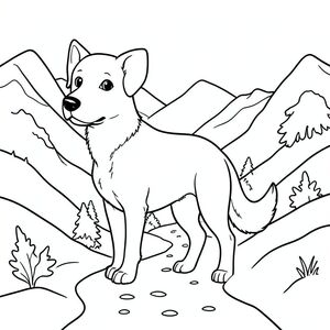 solo, chủ đề đơn, một đầu, hai mắt, hai tai, bốn chân, một đuôi, tỷ lệ tự nhiên, quy mô thích hợp trong môi trường, đúng giải phẫu,, tuyết, đèo núi, đường mòn hẹp, tuyết, đơn giản, sạch sẽ, sách truyện, thuần khiết, không, trang màu, nghệ thuật đường, nền trắng, solo, chủ đề đơn, đúng giải phẫu, giải phẫu hoàn hảo