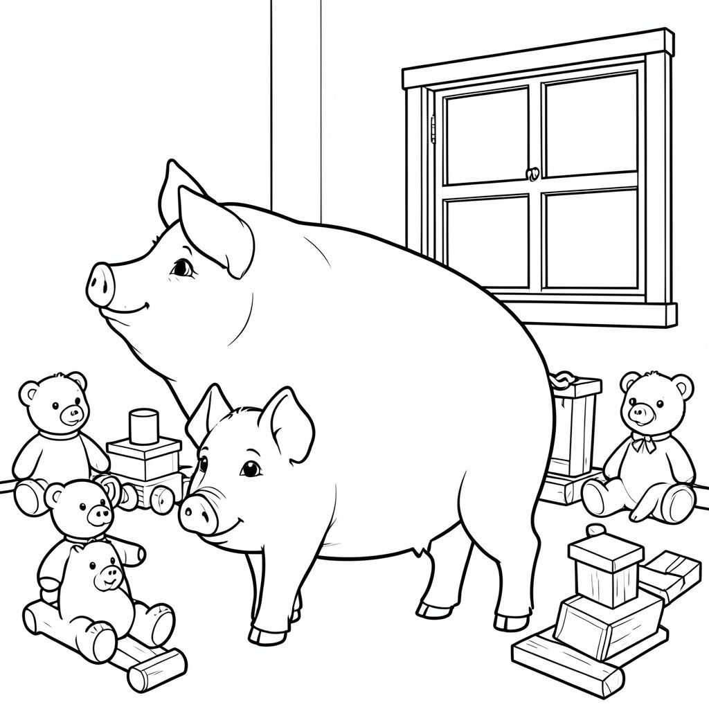 solo, chủ đề đơn, một đầu, hai mắt, hai tai, bốn chân, một đuôi, tỷ lệ tự nhiên, quy mô thích hợp trong môi trường, đúng giải phẫu, con lợn, cửa sổ, đồ chơi bằng gỗ, thú nhồi bông, nền đơn giản, dọn dẹp, tuyến tính, sách truyện, thuần khiết, đơn giản, lý lịch, tô màu, nghệ thuật đường, nền trắng, solo, chủ đề đơn, đúng giải phẫu, giải phẫu hoàn hảo