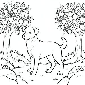 solo, chủ đề đơn, một đầu, hai mắt, hai tai, bốn chân, một đuôi, tỷ lệ tự nhiên, quy mô thích hợp trong môi trường, đúng về mặt giải phẫu,, cây táo, trái cây, lá, ánh sáng mặt trời, bầu trời quang đãng, nền đơn giản, tự nhiên, sàn rừng, rêu, đá, trang màu, nghệ thuật đường, nền trắng, solo, chủ đề đơn, đúng về mặt giải phẫu, giải phẫu hoàn hảo