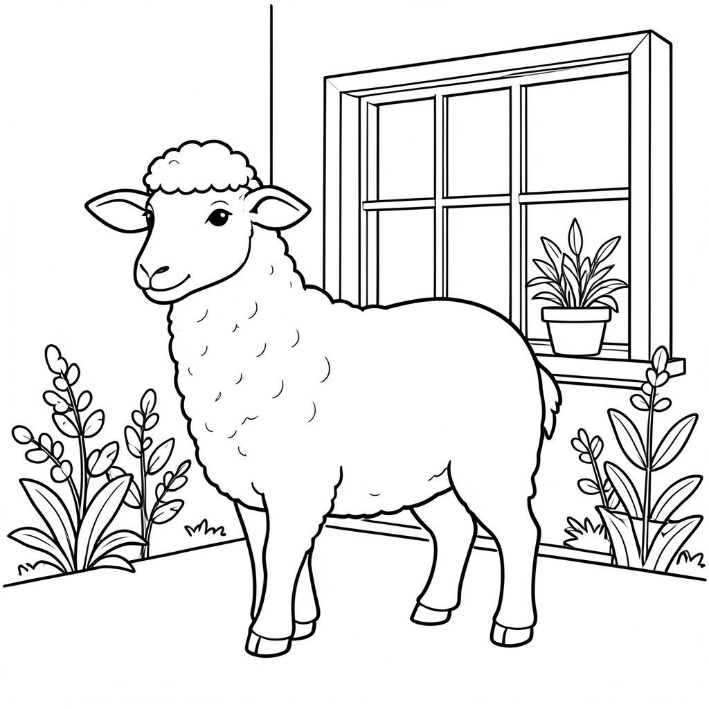 solo, chủ đề đơn, một đầu, hai mắt, hai tai, bốn chân, một đuôi, tỷ lệ tự nhiên, quy mô thích hợp trong môi trường, đúng giải phẫu, Cừu, ngóc ăn sáng đầy nắng, Cửa sổ bay, thực vật, lý lịch đơn giản, dọn dẹp, Sách truyện, tinh khiết, đơn giản, dọn dẹp, lý lịch, tô màu, nghệ thuật đường, nền trắng, solo, chủ đề đơn, đúng về mặt giải phẫu, giải phẫu hoàn hảo