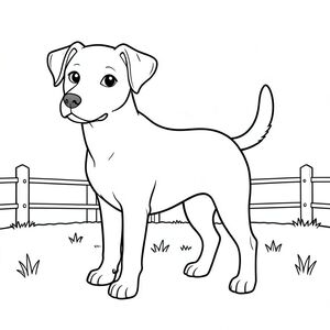 solo, chủ đề đơn, một đầu, hai mắt, hai tai, bốn chân, một đuôi, tỷ lệ tự nhiên, quy mô thích hợp trong môi trường, đúng giải phẫu,, cỏ, không gian mở, hàng rào đơn giản, nền sạch, nghệ thuật tuyến tính, thuần khiết, đơn giản, trang màu, nghệ thuật đường, nền trắng, solo, chủ đề đơn, đúng giải phẫu, giải phẫu hoàn hảo