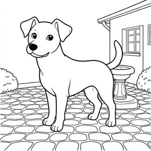 solo, chủ đề đơn, một đầu, hai mắt, hai tai, bốn chân, một đuôi, tỷ lệ tự nhiên, quy mô thích hợp trong môi trường, đúng giải phẫu,, Đài phun nước, sân, đá cuội, đá, nhỏ, đơn giản, dọn dẹp, lý lịch, trắng, nội địa, trang màu, nghệ thuật đường, nền trắng, solo, chủ đề đơn, đúng về mặt giải phẫu, giải phẫu hoàn hảo