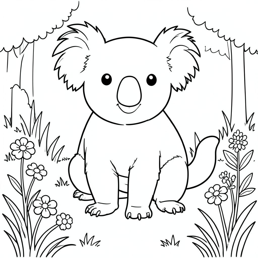 solo, chủ đề đơn, một đầu, hai mắt, hai tai, bốn chân, một đuôi, tỷ lệ tự nhiên, quy mô thích hợp trong môi trường, đúng giải phẫu, Koala, Dọn dẹp rừng cây, Hoa dại, cỏ, nền đơn giản, Môi trường sạch sẽ, Đơn sắc, nhỏ, yên bình, yên tĩnh, tự nhiên, trang màu, nghệ thuật đường, nền trắng, Solo, chủ đề đơn, Đúng về mặt giải phẫu, Giải phẫu hoàn hảo