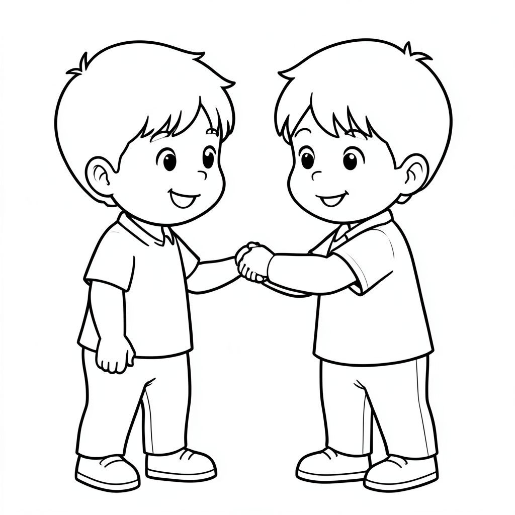 kid respecting teacher